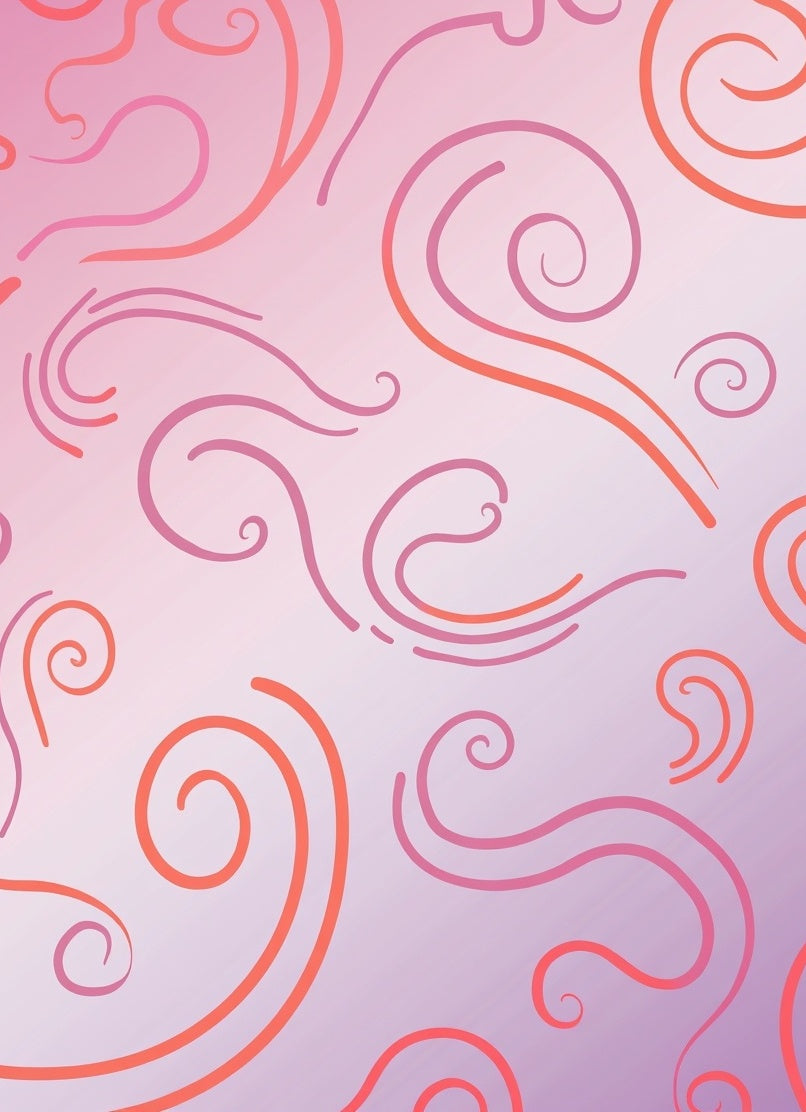 Fluid Swirls Delicate Lines Rug