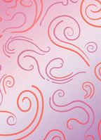 Fluid Swirls Delicate Lines Rug