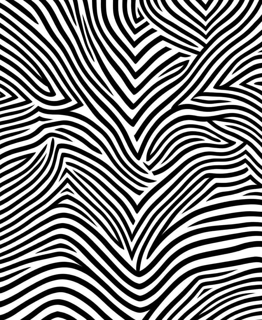 Bold Black and White Zebra Stripe Rug