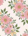 Pink Floral Bouquet Pattern Rug