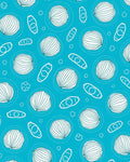 Oceanic Abstract Circles Oval Shapes Rug