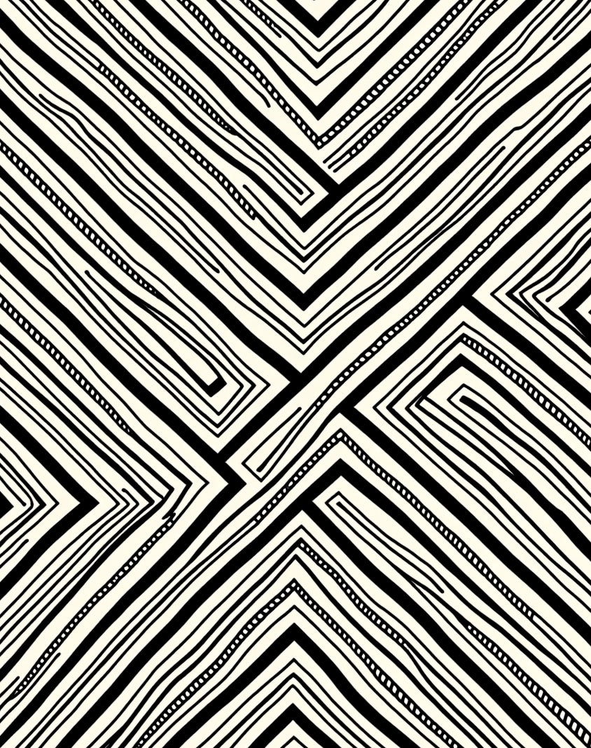 Abstract Geometric Lines Design Rug