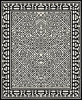 Bold Maze Patterned Accent Rug