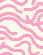 Soft Pink Organic Swirl Rug