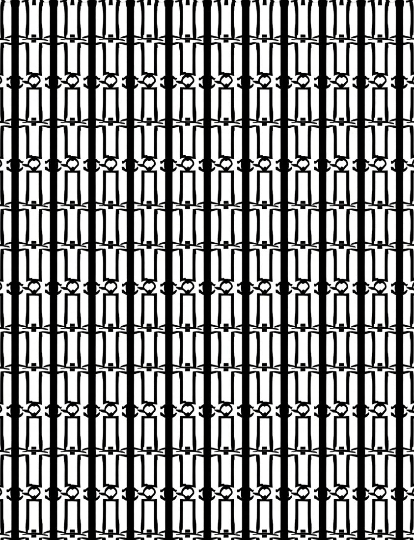 Monochrome Geometric Vertical Stripe Pattern Rug