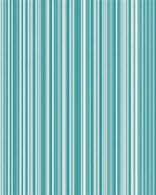 Classic Teal White Stripe Pattern Rug