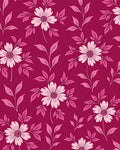 Vibrant Pink Floral Pattern Design Rug