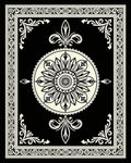 Ornate Floral Inlay Design Rug
