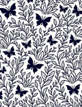 Classic Butterfly Vine Design Rug