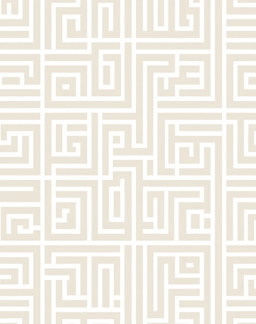 Geometric Maze Patterned Design Rug