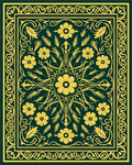 Elaborate Floral Medallion Pattern Rug