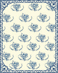 Classic Floral Pattern with Decorative Border Rug