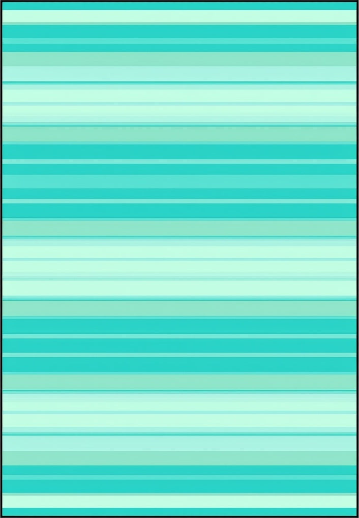 Aqua Tones Striped Pattern Rug