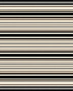 Classic Black Cream Stripe Design Rug