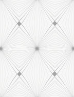Sharp Geometric Art Deco Fan Pattern Rug