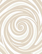 Abstract Swirl Pattern Neutral Tones Rug
