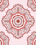 Mandala Inspired Floral Medallion Design Rug