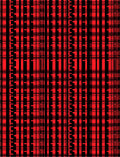 Bold Red Black Plaid Pattern Rug