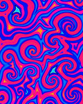 Vibrant Swirl Triangles Pattern Rug