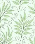 Green Leafy Vine Pattern Rug