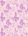 Whimsical Butterfly Floral Pattern Design Rug