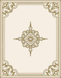 Grand Floral Ornate Frame Rug