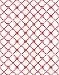 Red Linked Diamond Modern Graphic Rug