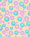 Playful Circles And Stars Pattern Rug