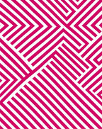 Bold Pink White Geometric Striped Pattern Rug