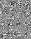 Abstract Black White Swirls Pattern Rug