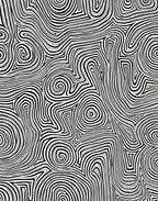 Abstract Black White Swirls Pattern Rug