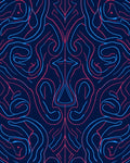 Abstract Swirling Lines Pattern Design Rug