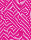 Pink And White Maze Pattern Rug