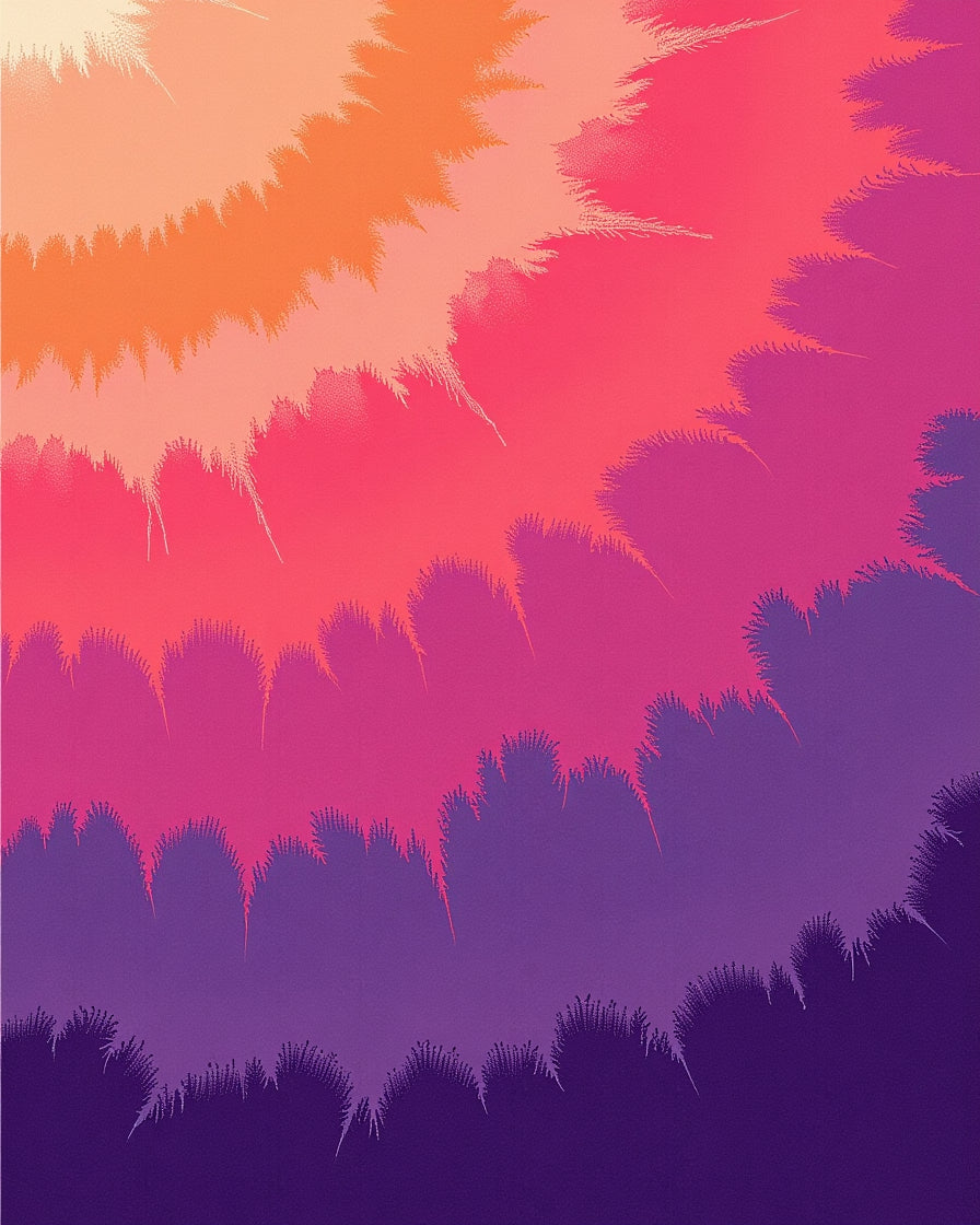 Fuzzy Gradient Sunburst Pattern Rug
