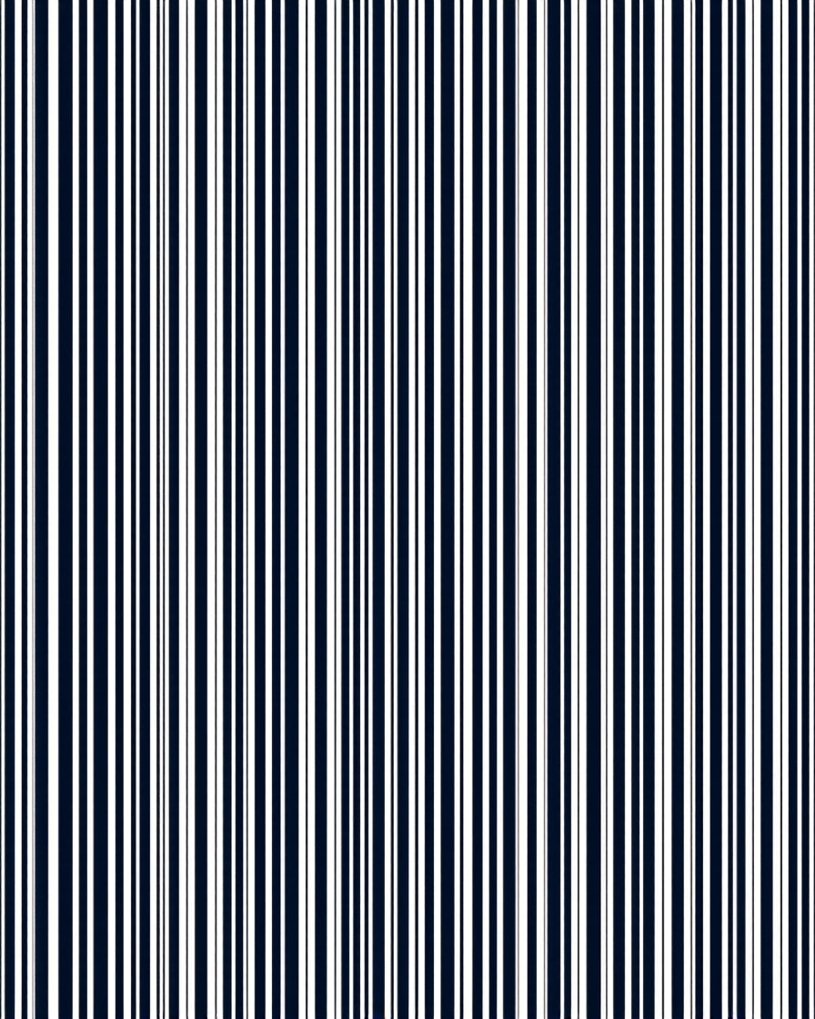 Striped Pattern Navy White Design Rug