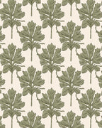 Art Nouveau Leaf Pattern Design Rug