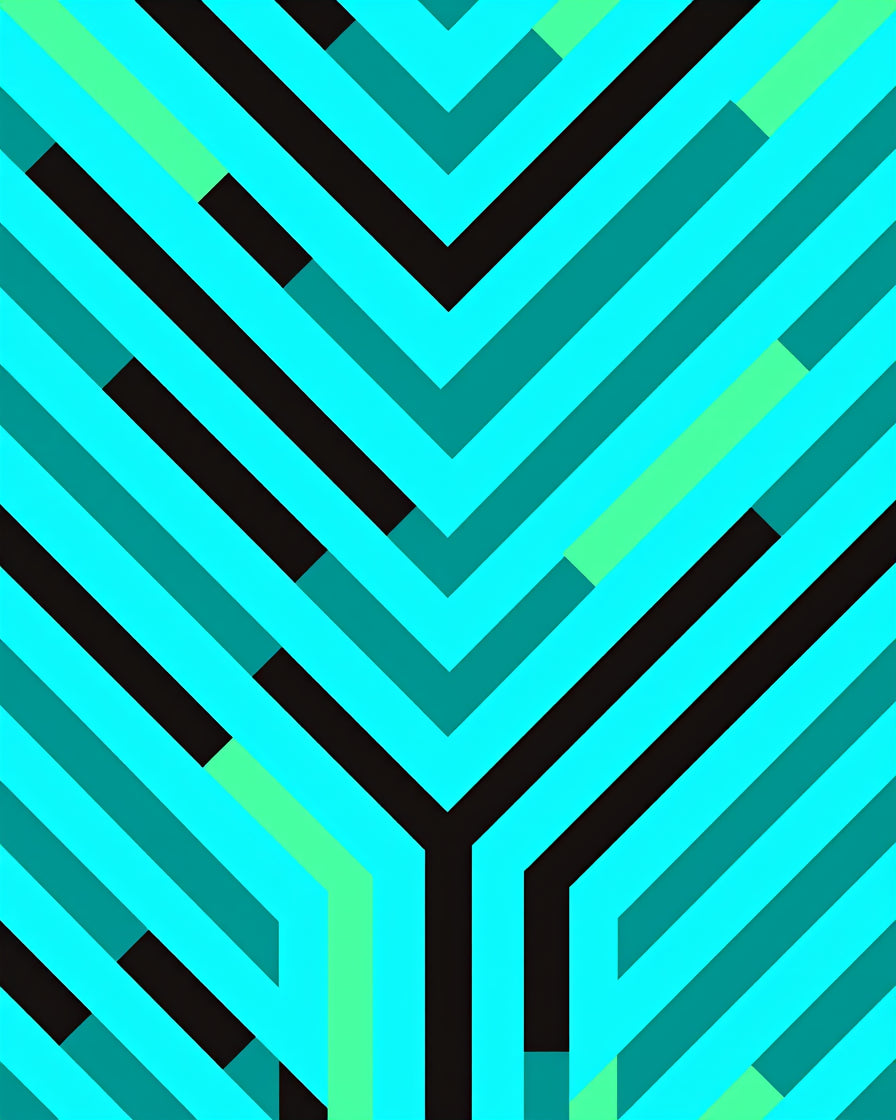 Sharp Geometric Lines Rug