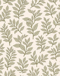 Botanical Branches Leaves Pattern Rug