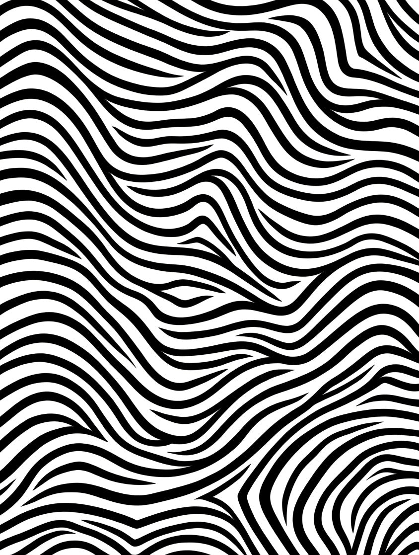 Striped Wavy Pattern Design Rug