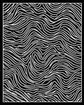 Abstract Wavy Line Pattern Design Rug
