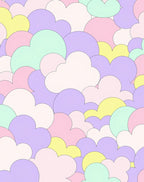 Pastel Cloud Pattern Abstract Design Rug