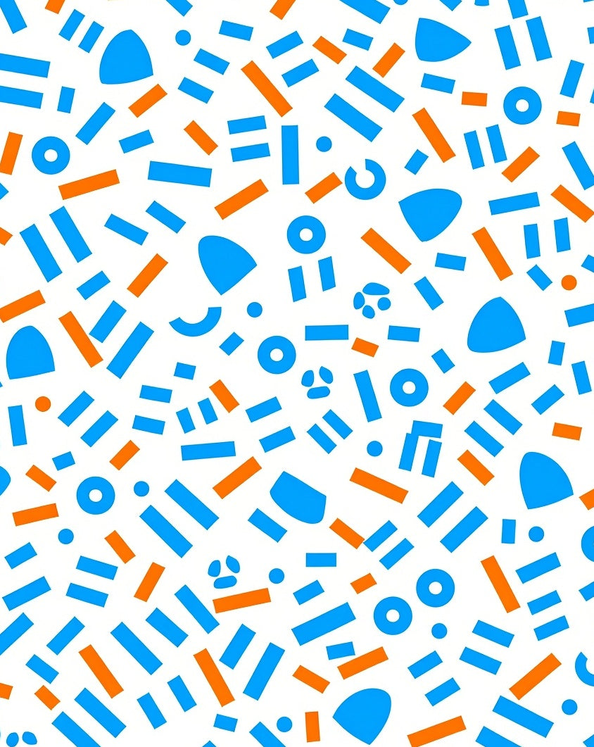 Abstract Confetti Scatter Pattern Rug