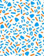 Abstract Confetti Scatter Pattern Rug