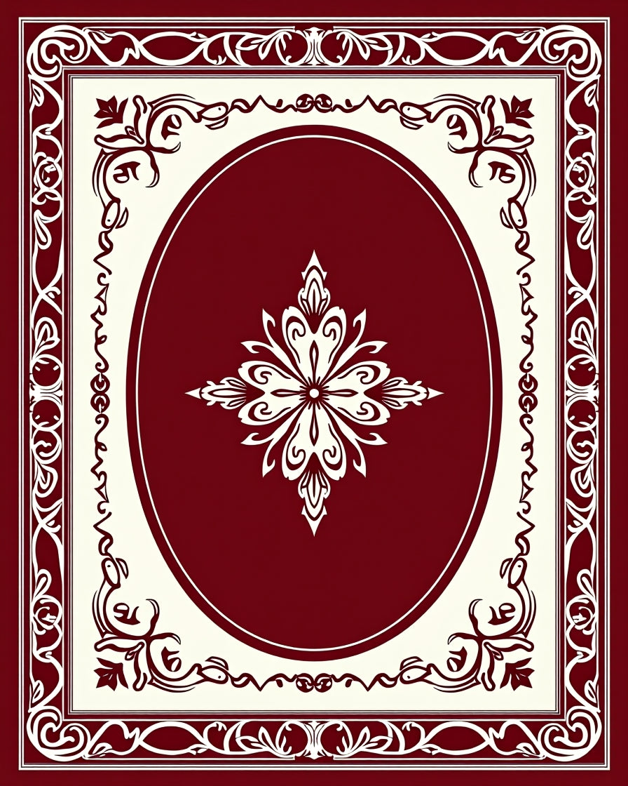 Classic Floral Centerpiece Design Rug