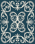Classic Vintage Scrollwork Design Rug