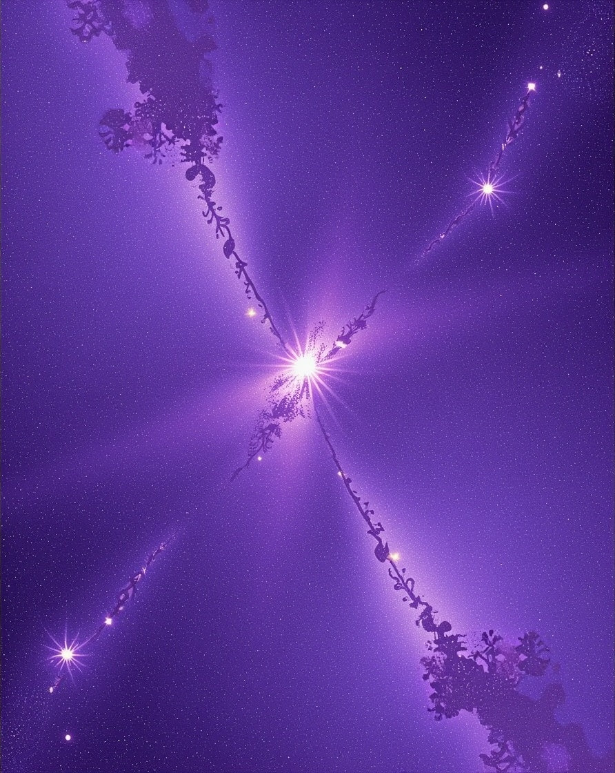 Cosmic Starburst Celestial Pattern Rug