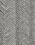 Bold Black White Chevron Stripe Rug