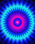 Radiant Circular Pattern With Vivid Colors Rug