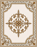 Ornate Vintage Floral Medallion Rug