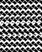 Gothic Black White Diamond Pattern Rug